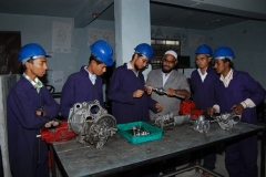 Students in training